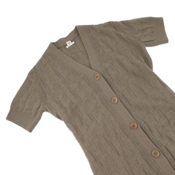 エルメス ロングカーディガン Hモチーフ ウール レディースサイズ36 HERMES トップス