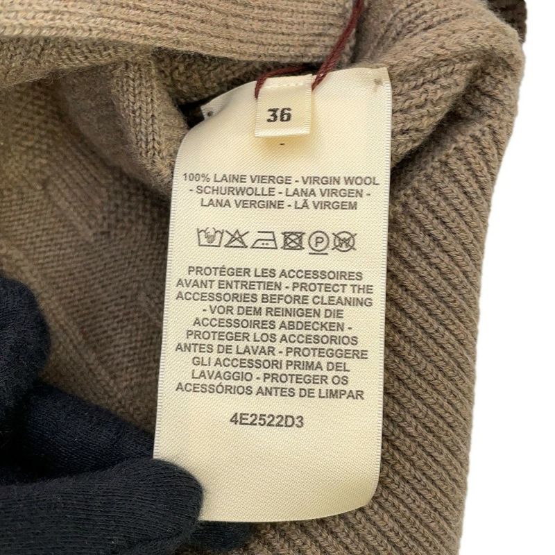 エルメス ロングカーディガン Hモチーフ ウール レディースサイズ36 HERMES トップス