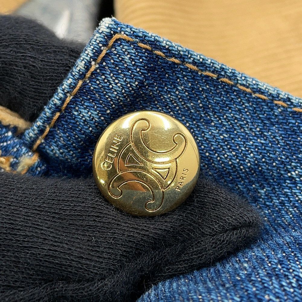 セリーヌ ジャケット ダークユニオンウォッシュデニム トラッカージャケット レディースサイズXS 2Q493365M CELINE