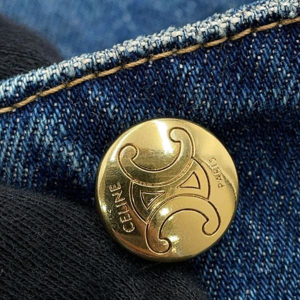 セリーヌ ジャケット ダークユニオンウォッシュデニム トラッカージャケット レディースサイズXS 2Q493365M CELINE