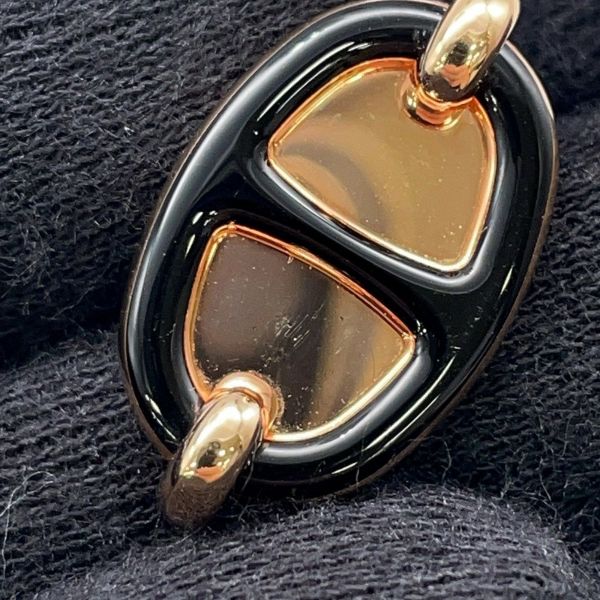 エルメス ピアス ミニ・マイヨン ブラック/ピンクゴールド金具 HERMES アクセサリー