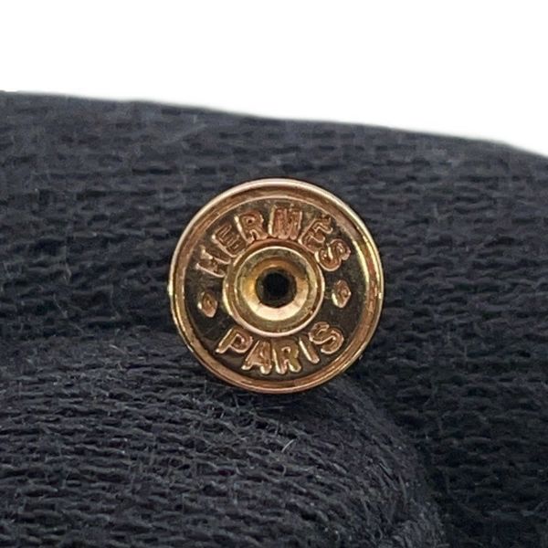 エルメス ピアス ミニ・マイヨン ブラック/ピンクゴールド金具 HERMES アクセサリー