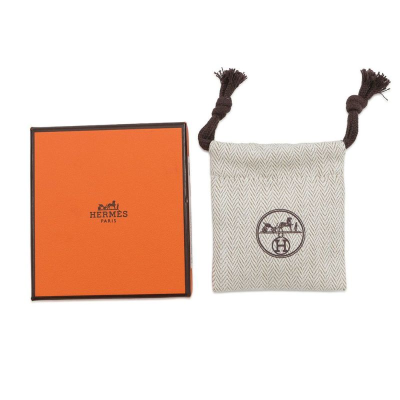 エルメス ピアス ミニ・マイヨン ブラック/ピンクゴールド金具 HERMES アクセサリー