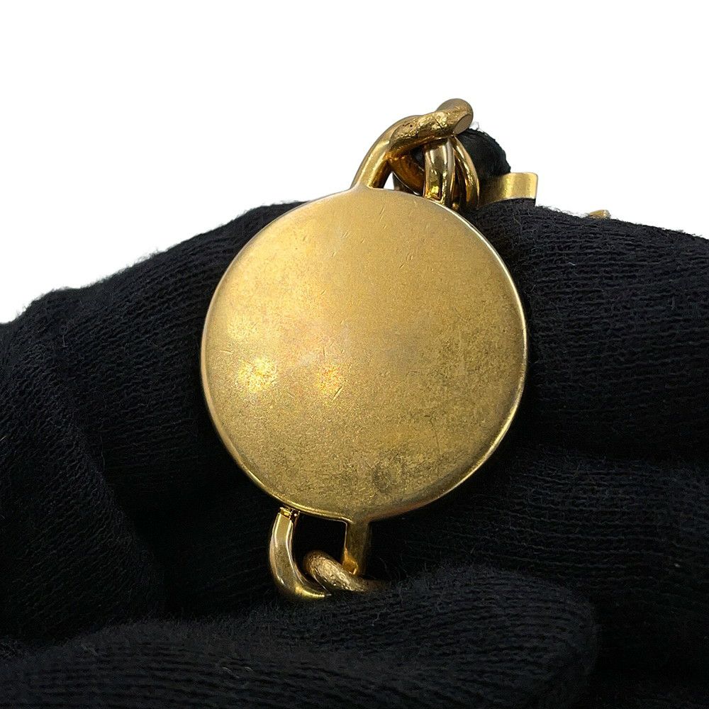 シャネル チェーンショルダーバッグ ココマーク シェブロン ラムスキン CHANEL 黒