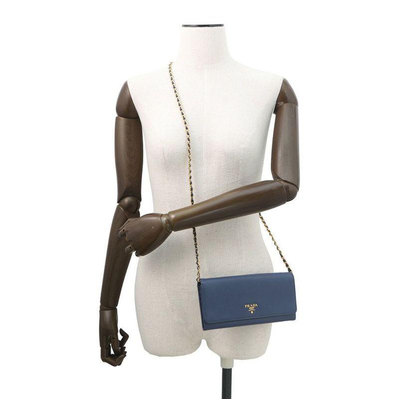 プラダ チェーンウォレット サフィアーノレザー 1M1290 PRADA 財布