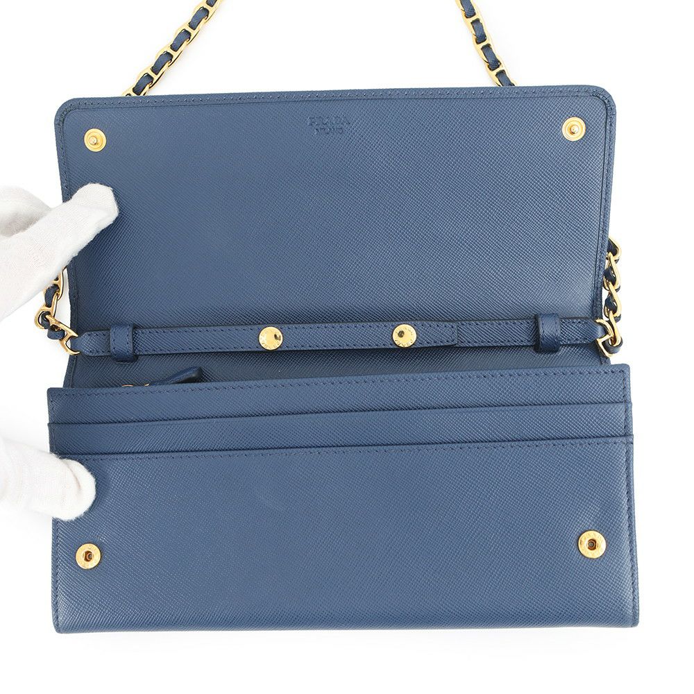 プラダ チェーンウォレット サフィアーノレザー 1M1290 PRADA 財布