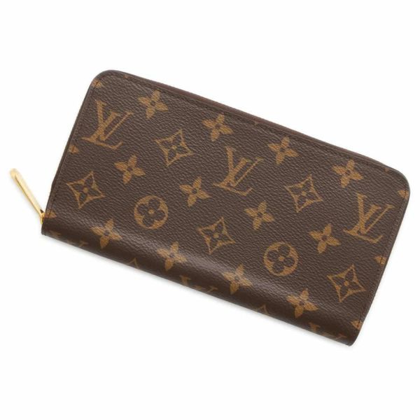 ルイヴィトン 長財布 モノグラム ジッピー・ウォレット M41896 LOUIS VUITTON レッド ラウンドファスナー