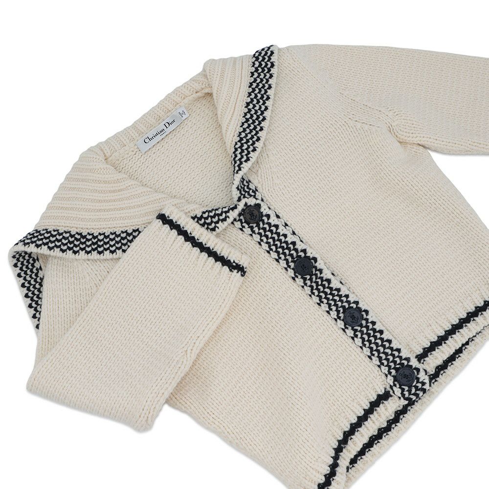 クリスチャン・ディオール カーディガン セーラー ニットカーディガン レディースサイズ34 154G02AM305 トップス