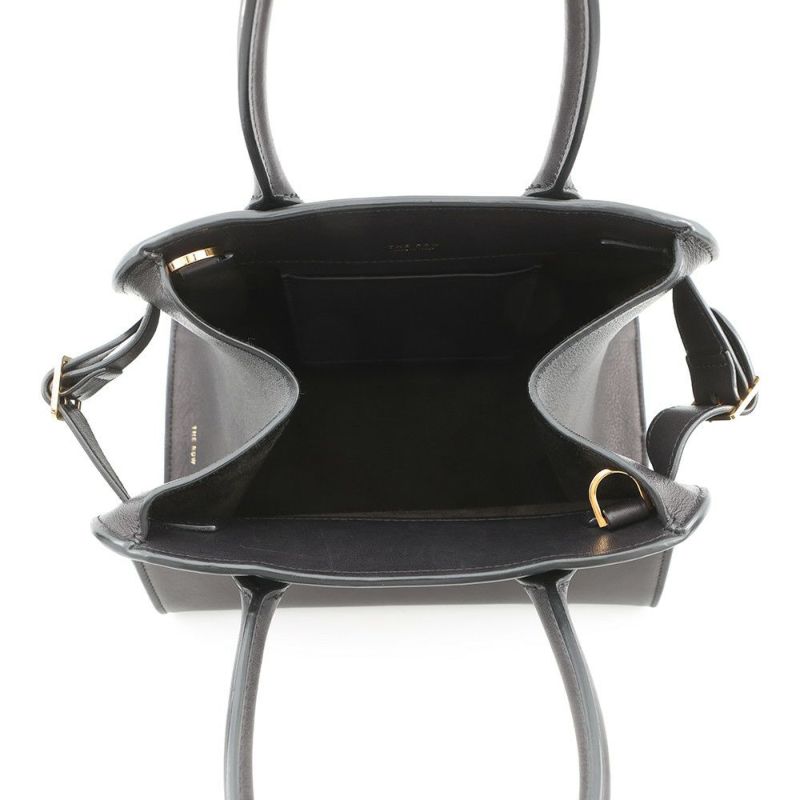 ザ ロウ ハンドバッグ マルゴー10 レザー THE ROW 2way 黒