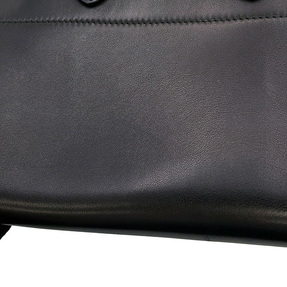 ザ ロウ ハンドバッグ マルゴー10 レザー THE ROW 2way 黒