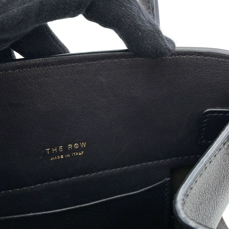 ザ ロウ ハンドバッグ マルゴー10 レザー THE ROW 2way 黒