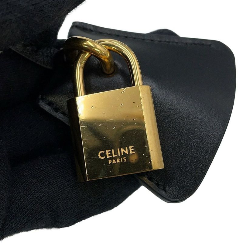 セリーヌ ハンドバッグ 16 セーズ カーフレザー 188003 CELINE 2way 黒