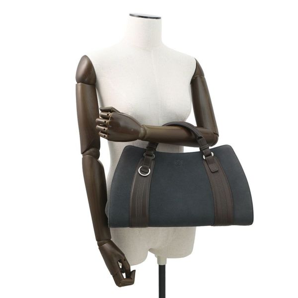ロエベ ハンドバッグ アナグラム カモッシオ スエード レザー LOEWE