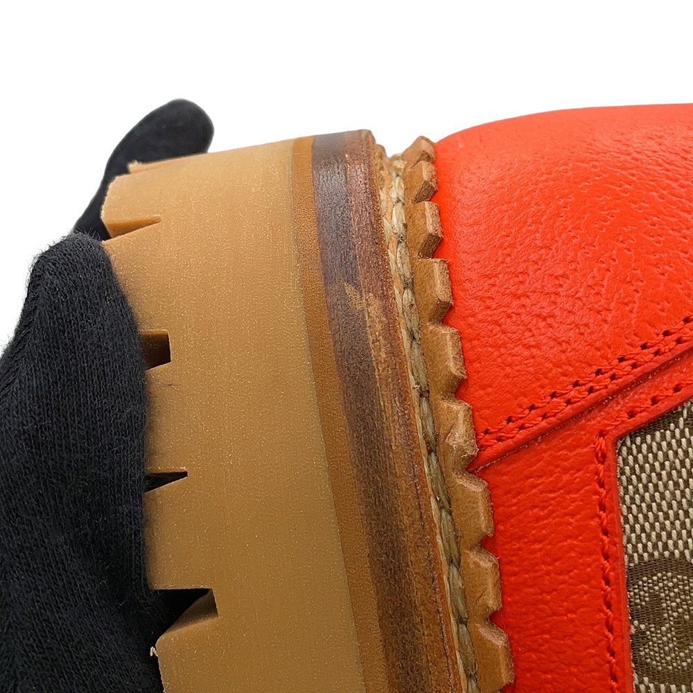 グッチ ブーツ ノースフェイスコラボ トレッキングブーツ GGキャンバス メンズサイズ10 679914 GUCCI 靴 NORTH FACE