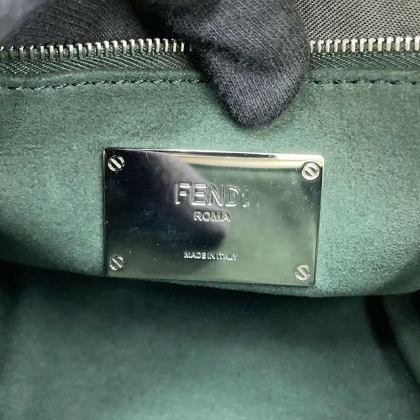 フェンディ ハンドバッグ ズッカ ミニバッグ 7VA570 FENDI 2way 黒 白