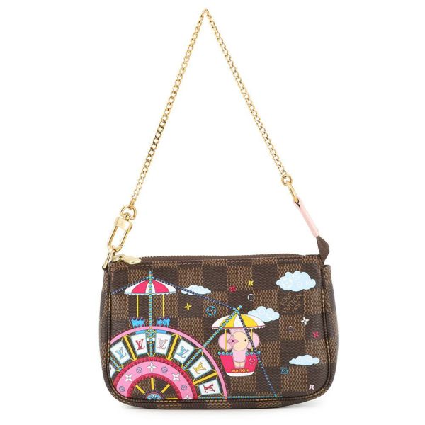 ルイヴィトン ポーチ ダミエ・エベヌ ヴィヴィエンヌ ミニ・ポシェット・アクセソワール N60402 LOUIS VUITTON