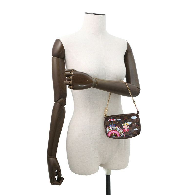 ルイヴィトン ポーチ ダミエ・エベヌ ヴィヴィエンヌ ミニ・ポシェット・アクセソワール N60402 LOUIS VUITTON