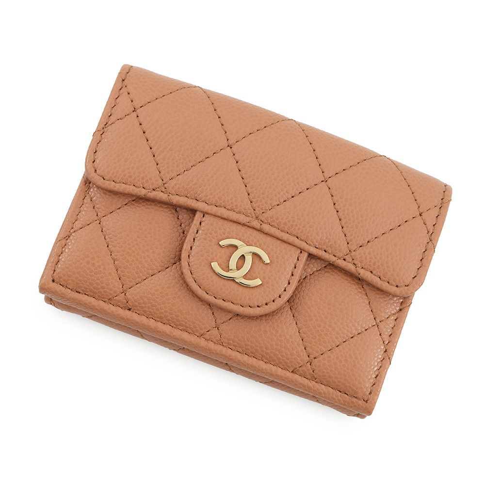 シャネル 三つ折り財布 マトラッセ ココマーク クラシック スモール フラップ ウォレット AP0230 CHANEL