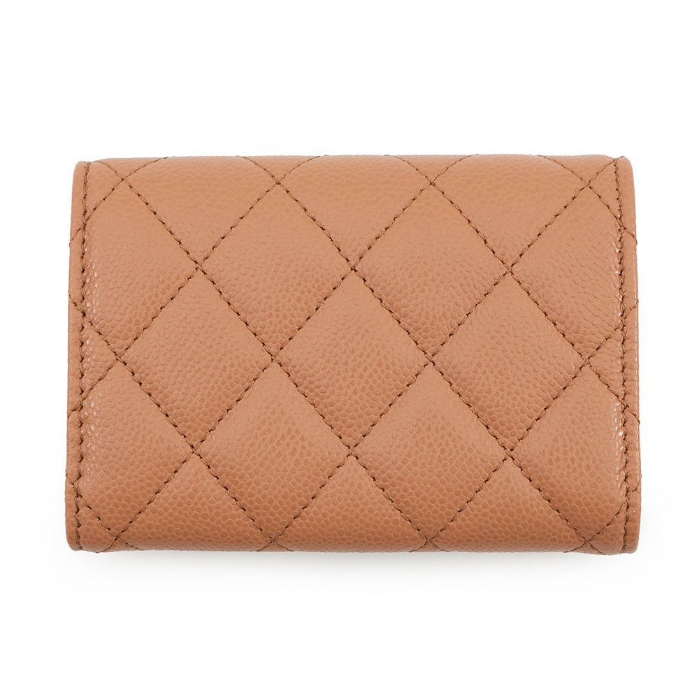 シャネル 三つ折り財布 マトラッセ ココマーク クラシック スモール フラップ ウォレット AP0230 CHANEL