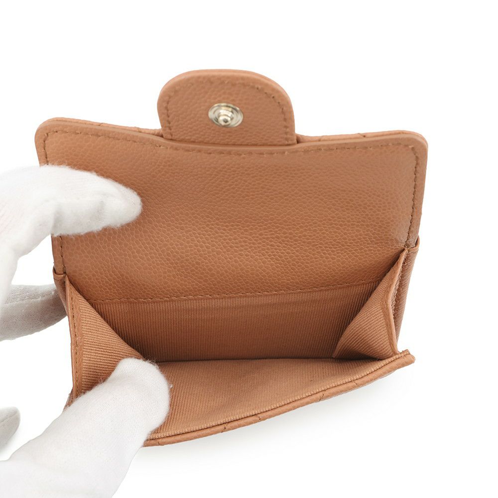 シャネル 三つ折り財布 マトラッセ ココマーク クラシック スモール フラップ ウォレット AP0230 CHANEL