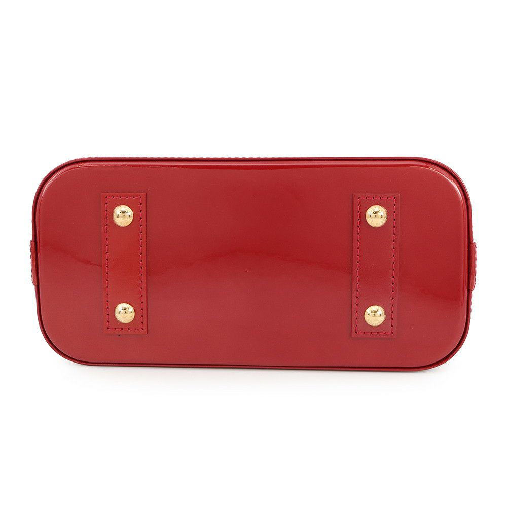 ルイヴィトン ハンドバッグ モノグラム・ヴェルニ アルマBB M91593 LOUIS VUITTON 2way レッド