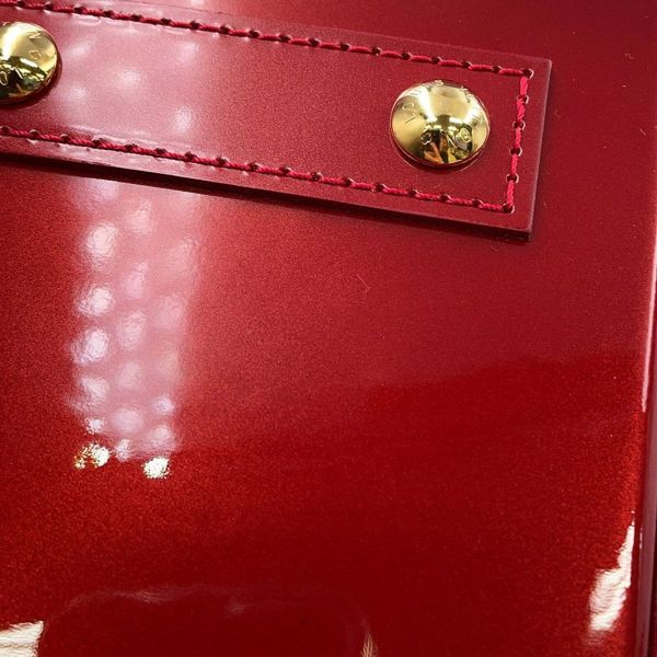 ルイヴィトン ハンドバッグ モノグラム・ヴェルニ アルマBB M91593 LOUIS VUITTON 2way レッド