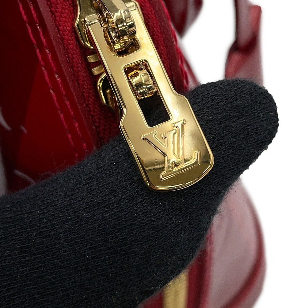 ルイヴィトン ハンドバッグ モノグラム・ヴェルニ アルマBB M91593 LOUIS VUITTON 2way レッド