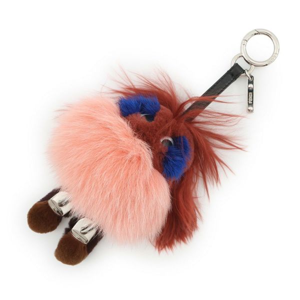 フェンディ バッグチャーム フェンディワンダーズ バグズ モンスター ミンクファー 7AR556 FENDI