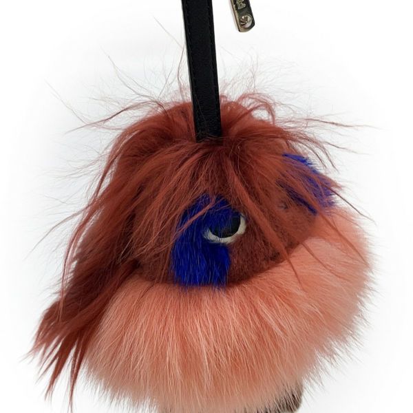 フェンディ バッグチャーム フェンディワンダーズ バグズ モンスター ミンクファー 7AR556 FENDI