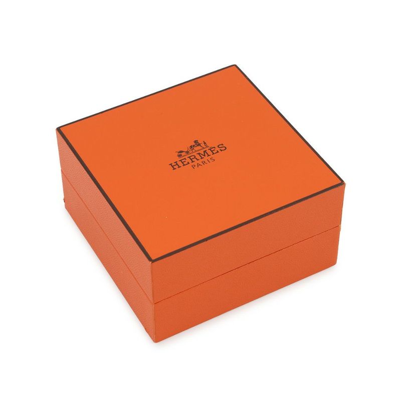 エルメス ピアス アスドゥクール ハート ブラック/ゴールド金具 メタル/レザー Z刻印 HERMES アクセサリー 黒