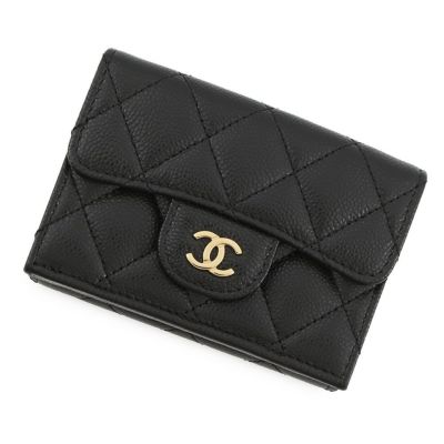 シャネル 三つ折り財布 スモールウォレット ココマーク マトラッセ