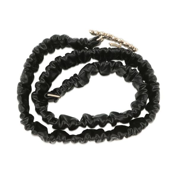 シャネル べルト ココマーク ラインストーン サイズ75 B21C CHANEL 黒