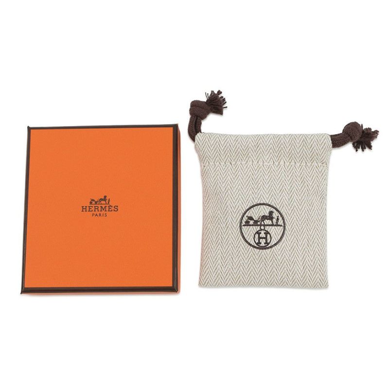 エルメス ピアス ミニ・ポップアッシュ ロカバール ギャラクシー/ゴールド金具 HERMES Pop H ポップH 黒