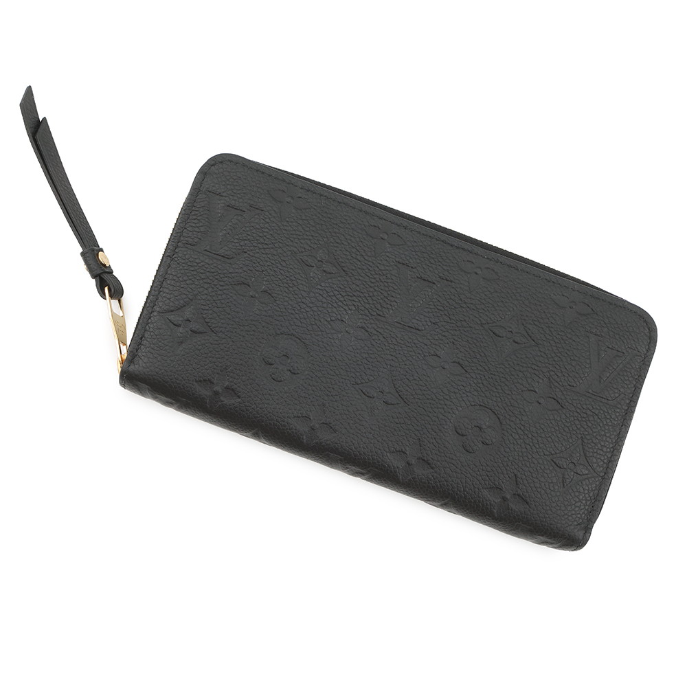 ルイヴィトン 長財布 モノグラム・アンプラント ジッピーウォレット M61864 LOUIS VUITTON 黒 ブラック