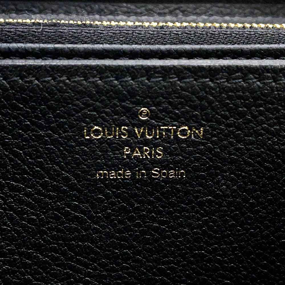 ルイヴィトン 長財布 モノグラム・アンプラント ジッピーウォレット M61864 LOUIS VUITTON 黒 ブラック