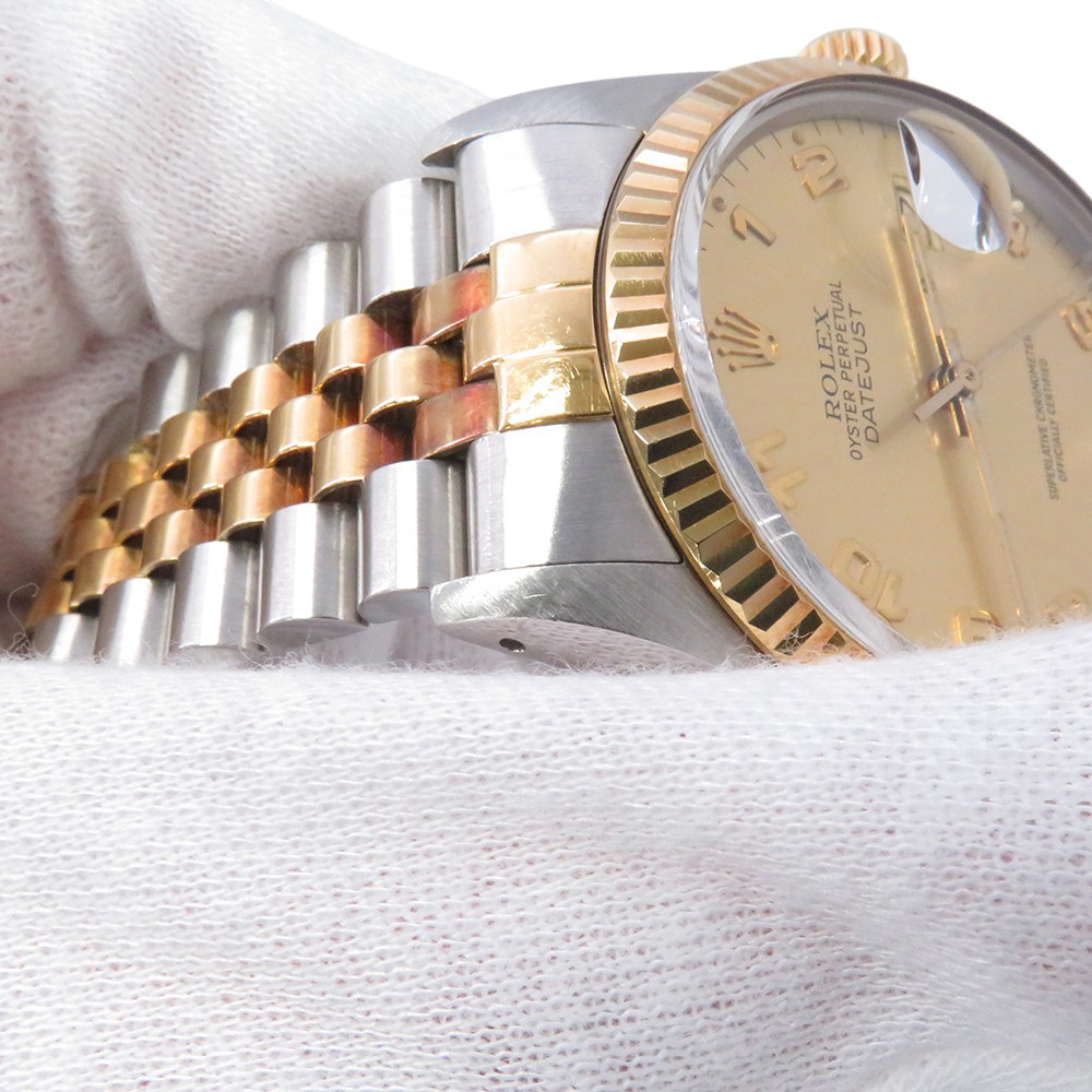 ロレックス デイトジャスト R番 16013 SS/K18イエローゴールド ROLEX 腕時計 ウォッチ シャンパン文字盤