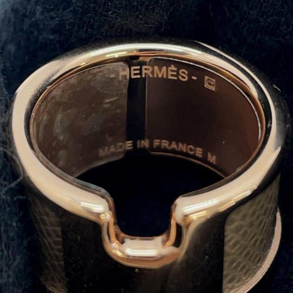 エルメス リング オランプGM エトゥープ/ピンクゴールド金具 ヴォーマダム サイズM HERMES 指輪