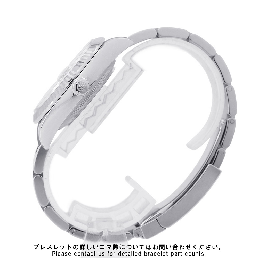 ロレックス デイトジャスト36 SS/K18WG ランダムシリアル ルーレット 126234 ROLEX 腕時計 シルバー文字盤 ローマン