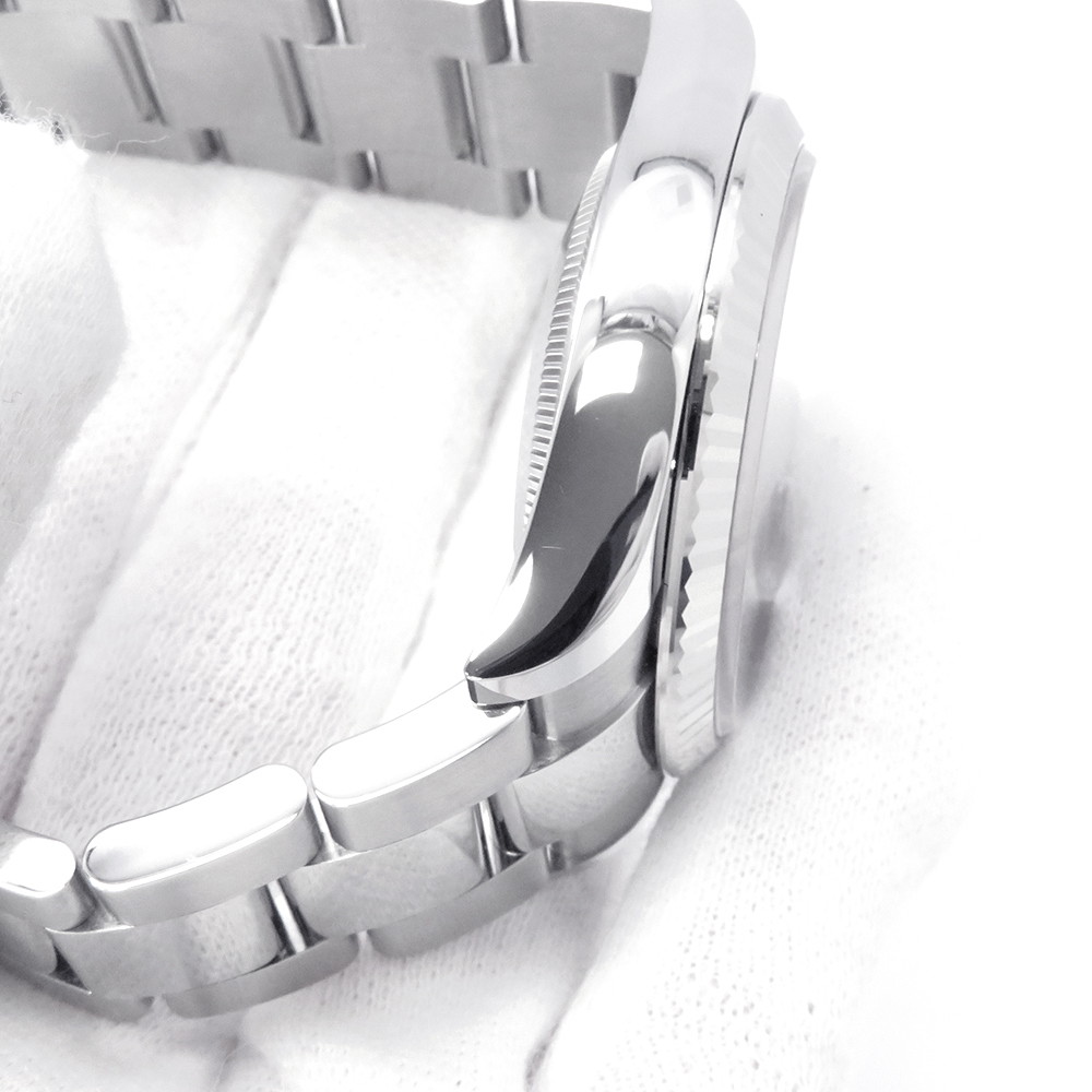 ロレックス デイトジャスト36 SS/K18WG ランダムシリアル ルーレット 126234 ROLEX 腕時計 シルバー文字盤 ローマン