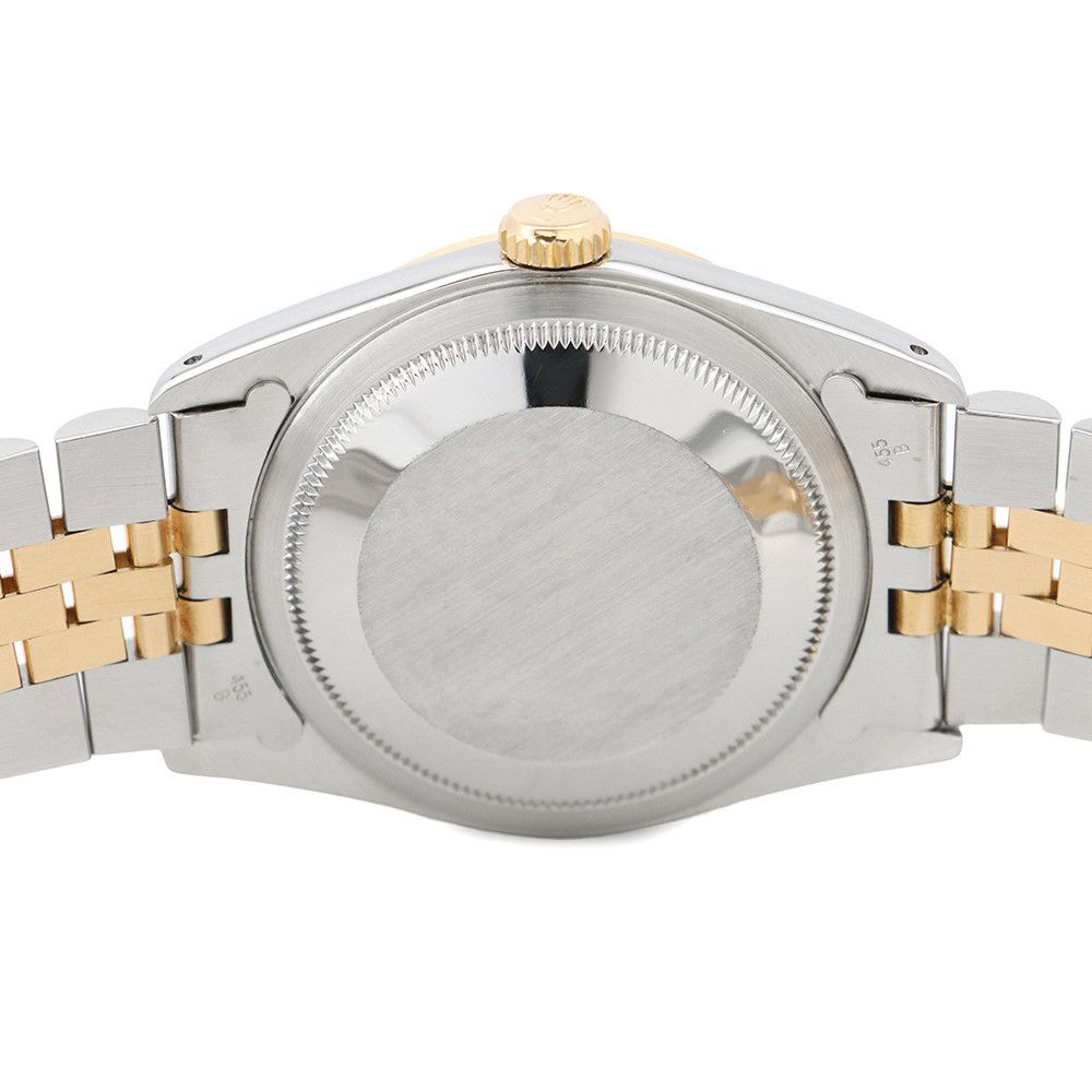 ロレックス デイトジャスト S番 SS/K18YG 10Pダイヤ 116233G ROLEX 腕時計 コンピューター シルバー文字盤