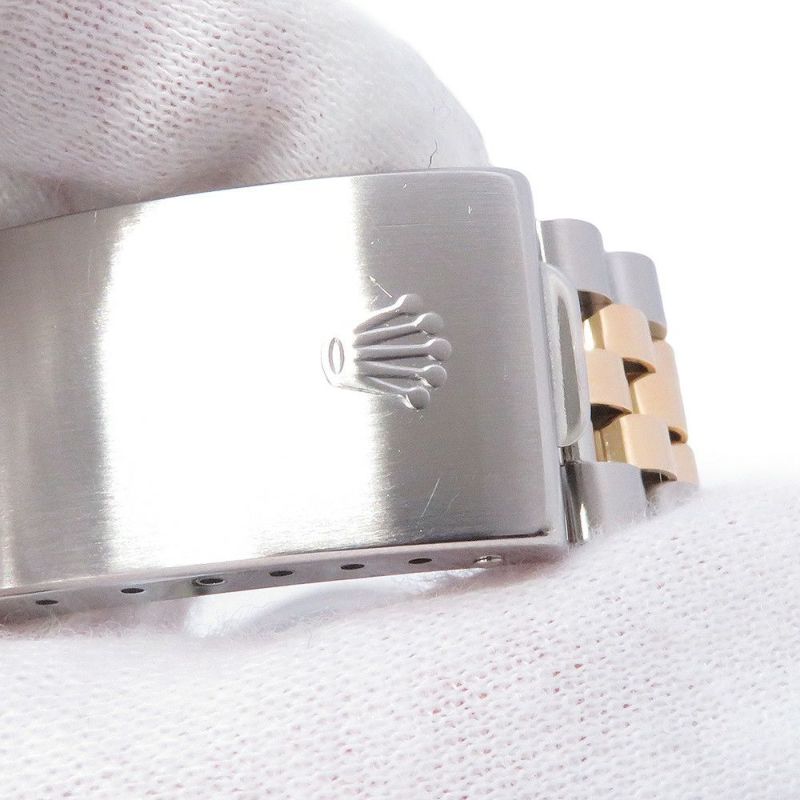 ロレックス デイトジャスト S番 SS/K18YG 10Pダイヤ 116233G ROLEX 腕時計 コンピューター シルバー文字盤