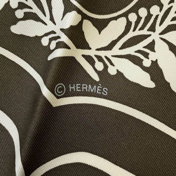 エルメス スカーフ カレH 80 サーベル飾袋  フリンジ HERMES シルク メンズ