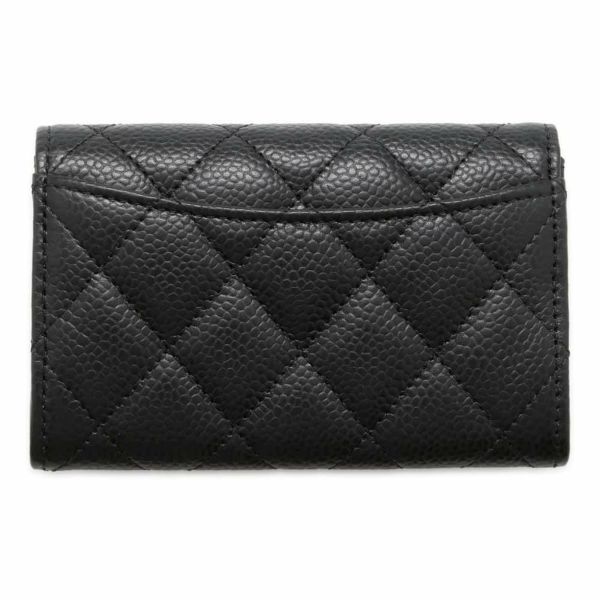 シャネル カードケース マトラッセ クラシック ココマーク キャビアスキン AP0214 CHANEL 名刺入れ 黒