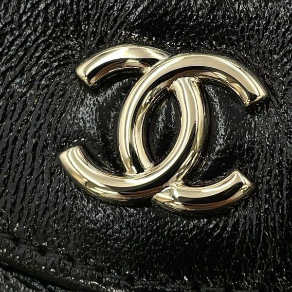 シャネル ハンドバッグ マトラッセ ココマーク CHANEL 31 ミニ シャイニーカーフレザー AP3656 2wayチェーンショルダー 黒