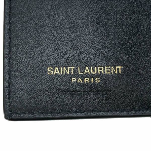 サンローランパリ 三つ折り財布 ハート ドット レザー 670290 SAINT LAURENT PARIS 財布 黒