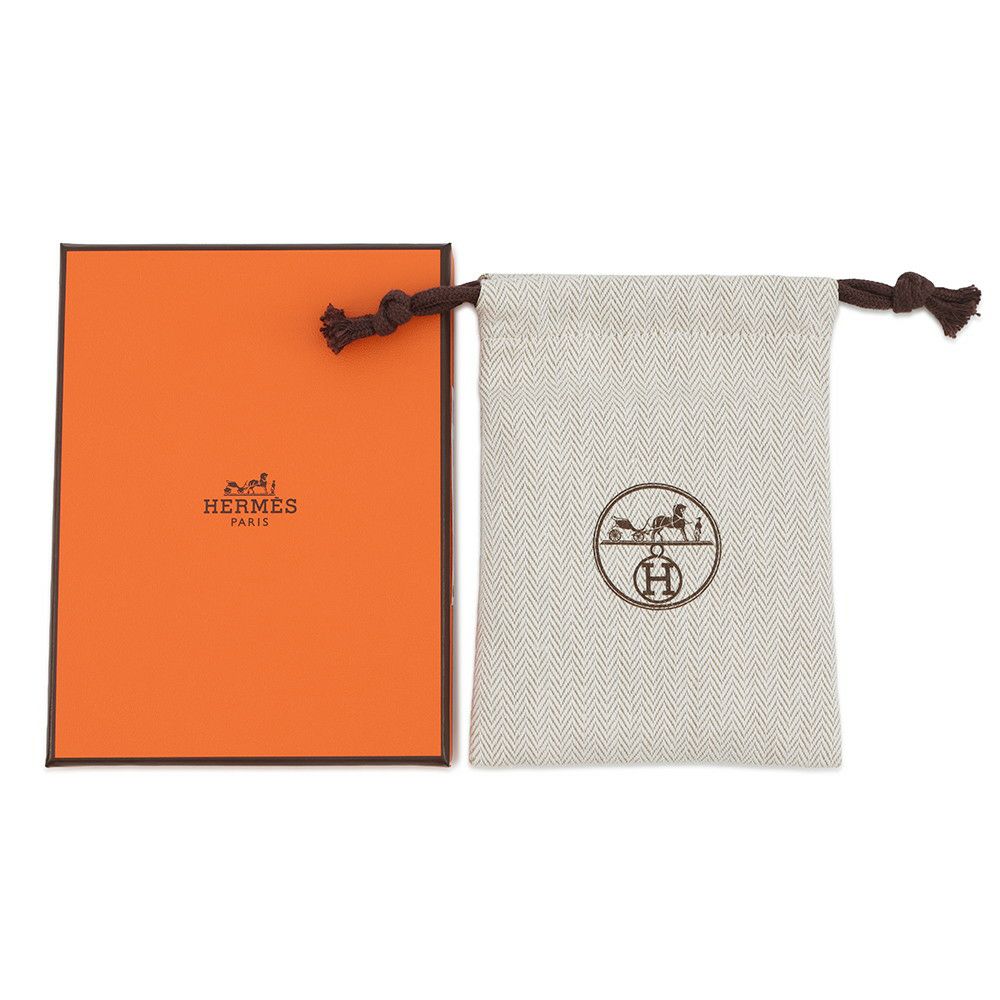 エルメス ネックレス ミニ・ポップアッシュ ブラック/ピンクゴールド金具 HERMES アクセサリー 黒