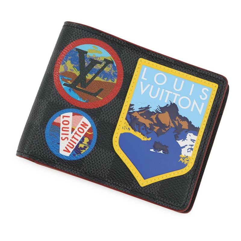 ルイヴィトン 二つ折り財布 ダミエグラフィット ポルトフォイユ・ミュルティプル N60097 LOUIS VUITTON メンズ 財布