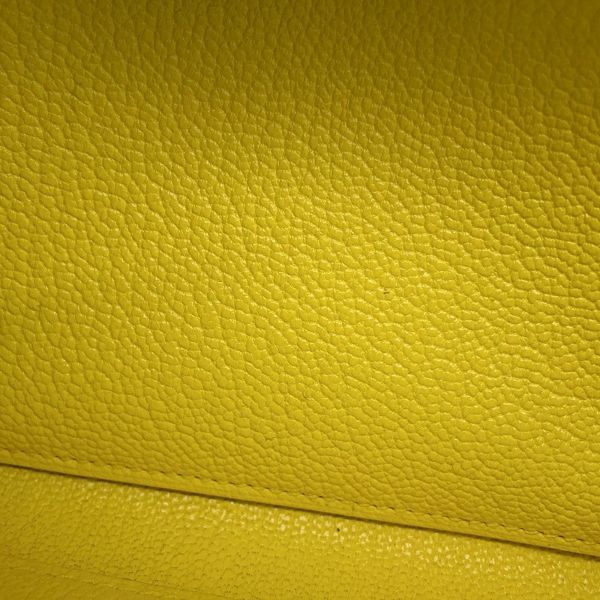 エルメス ケリーウォレット ロング トゥーゴー ライム/シルバー金具 シェブルミゾル U刻印 HERMES シェーブル