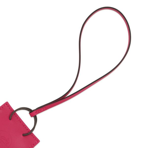 エルメス バッグチャーム ショッパー サックオランジュ ローズメキシコ ラムスキン Y刻印 HERMES 2020年秋冬限定