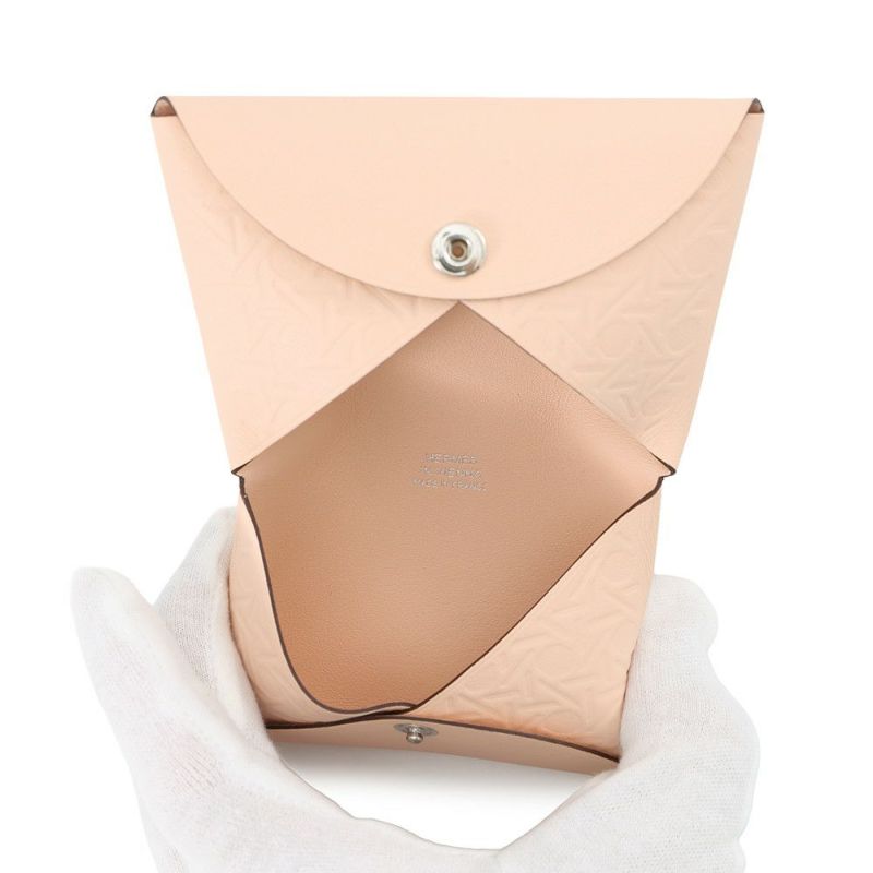 エルメス カードケース カルヴィ ローズエグランタイン スイフト B刻印 HERMES 名刺入れ ウィーン限定